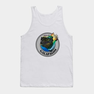 Galapagos Islands Iguana Marina Tank Top